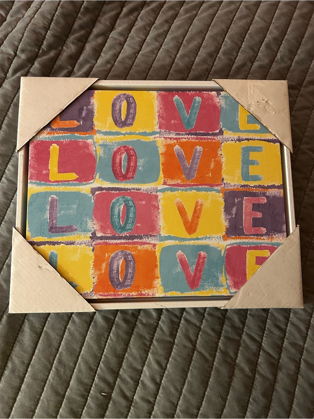 LOVE Color Block Wall Art